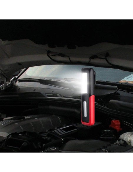 Davy werklamp met haak en magneet, 3W, opladen via USB - Velamp IR471
