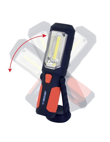 Transformer inspection lamp, 3W, with hook and magnet, with 30 lumen torch - Velamp IS404