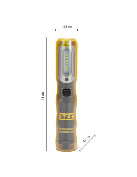 Combo Light 2 inspection lamp, 3W, with hook and magnet, with 220V and car adapter - Stak IS409