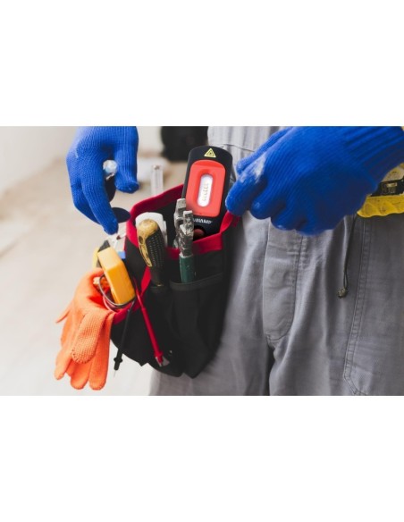 Práctica lámpara de inspección de trabajo, 3W, con base de carga, brillo ajustable - Velamp IS475