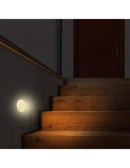 Luz nocturna con interruptor crepuscular, 0,5 W, enchufe de 10 A - Velamp IL27LED.012L