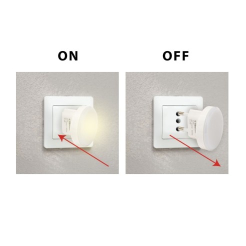 Luz nocturna Moon, 0,3 W, enchufe 10...