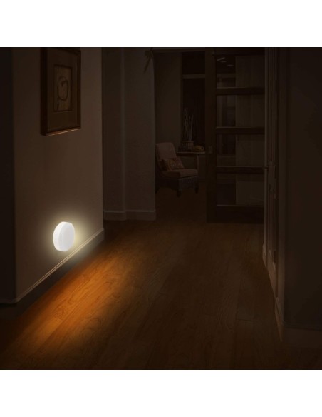 Luz nocturna Moon, 0,3 W, enchufe 10 A, sin interruptor - Velamp IL04