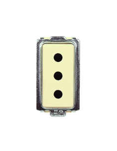 10A 2P+E stopcontactmodule,...