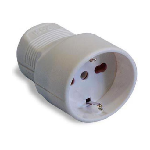 10/16A 2P+E schuko socket, white -...
