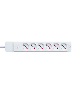 Power strip with 16A 90°...