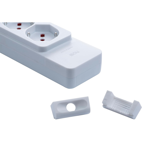 Power strip with 16A 90° angled plug,...