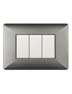 Plaque 3 modules, série...
