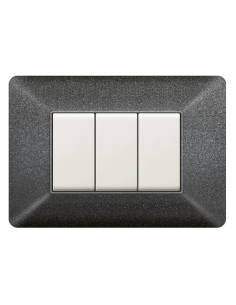 Placca 3 moduli, serie...