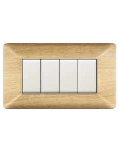 Placca 4 moduli, serie...