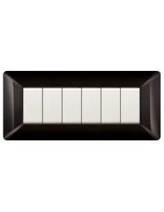 Placca 6 moduli, serie...
