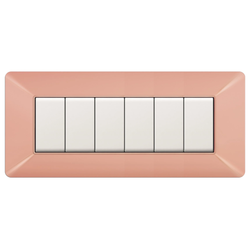 Placca 6 moduli, serie Easy,...