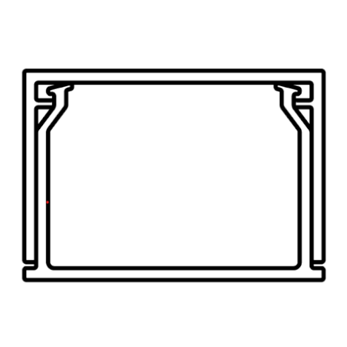 Minidoorvoer 15x17mm, 2 meter, 1...