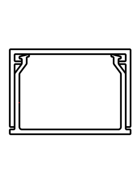 Minidoorvoer 15x17mm, 2 meter, 1 compartiment, wikkelkap, wit - Elettrocanali ECMC1517AB