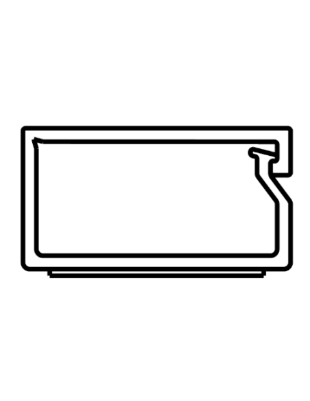 Mini canalina 20x7,5mm, 2 metri, 1 scomparto, coperchio integrato, autoadesiva, bianco - Elettrocanali ECMA2075