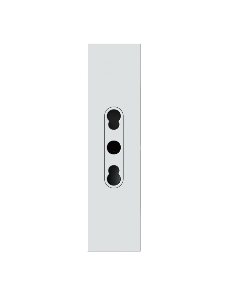 Modulo presa bipasso, serie P, bianco, 10/16A, compatibile con serie BTicino Living Now - 4Box 4BPBP.KW