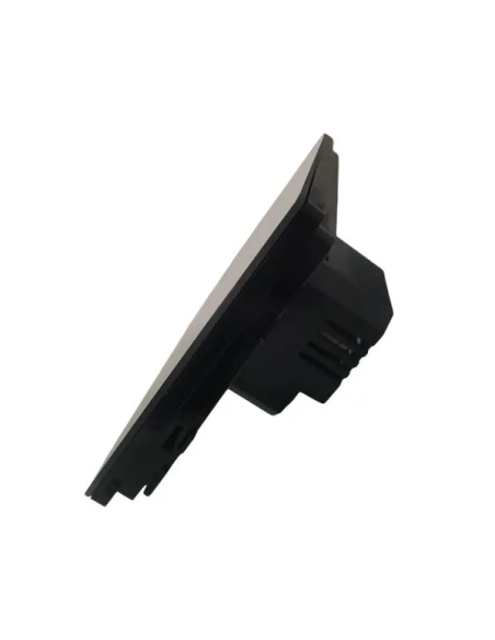 Thermostat encastrable, 230V, noir, écran tactile rétro-éclairé, compatible avec box 503 - Ettroit ET4302