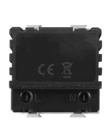 Módulo de luz Led con interruptor, 2 módulos, blanco natural 4000K, blanco, compatible BTicino Matix - Ettroit MT0322