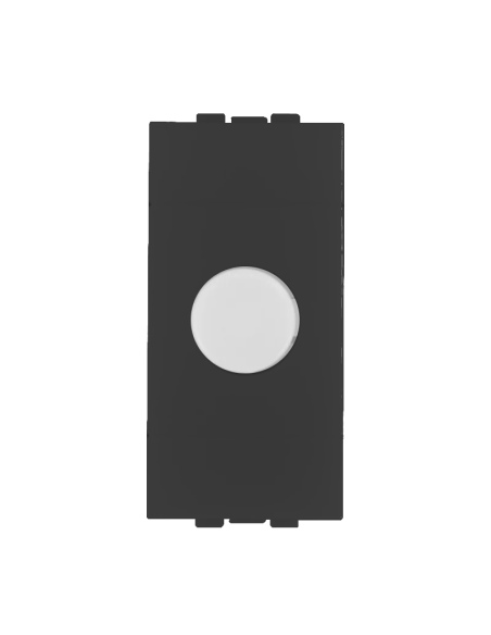 Módulo de luz de paso Led con interruptor, 1 módulo, blanco frío 6000K, negro, compatible BTicino Living - Ettroit LN0301