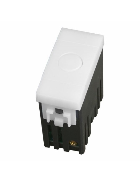 Módulo de luz de paso Led con interruptor, 1 módulo, blanco frío 6000K, negro, compatible BTicino Living - Ettroit LN0301