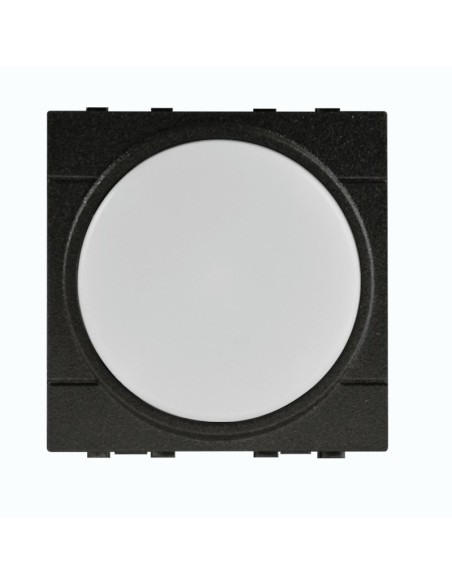 Módulo de lámpara Led de pie con interruptor, 2 módulos, blanco natural 4000K, negro, BTicino Living - Ettroit LN0322
