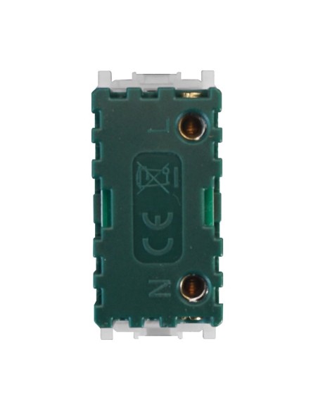 Módulo foco led con interruptor, 1 módulo, blanco natural 4000K, blanco, compatible Vimar Plana - Ettroit EV0321