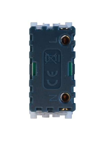 Módulo de luz de paso Led con interruptor, 1 módulo, blanco frío 6000K, negro, compatible Vimar Arkè - Ettroit VA0301