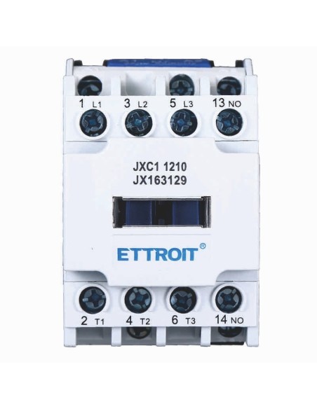 Contactor 220Vac, 3P, 12A, 3 contactos, normalmente abierto, Ue 380V - Ettroit JXC1 JX163129