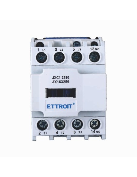 Contattore 220Vac, 3P, 25A, 3 contatti, normalmente aperto, Ue 380V - Ettroit JXC1 JX163259