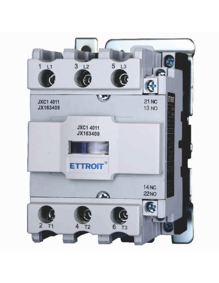 Contactor 220Vac, 3P, 40A, 3 contactos, normalmente abierto, Ue 380V - Ettroit JXC1 JX163409