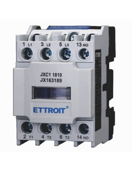 Schakelaar 220Vac, 3P, 18A, 3 contacten, normaal open, Ue 380V - Ettroit JXC1 JX163189