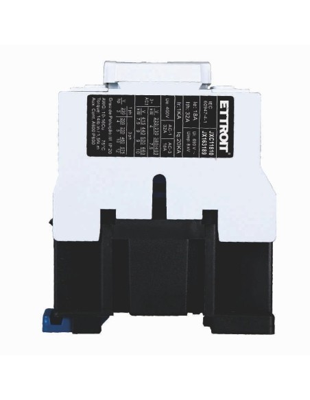 Contattore 220Vac, 3P, 18A, 3 contatti, normalmente aperto, Ue 380V - Ettroit JXC1 JX163189