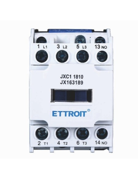 Contattore 220Vac, 3P, 18A, 3 contatti, normalmente aperto, Ue 380V - Ettroit JXC1 JX163189