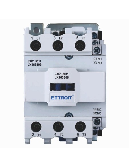Contactor 220Vac, 3P, 50A, 3 contacts, normally open, Ue 380V - Ettroit JXC1 JX163509