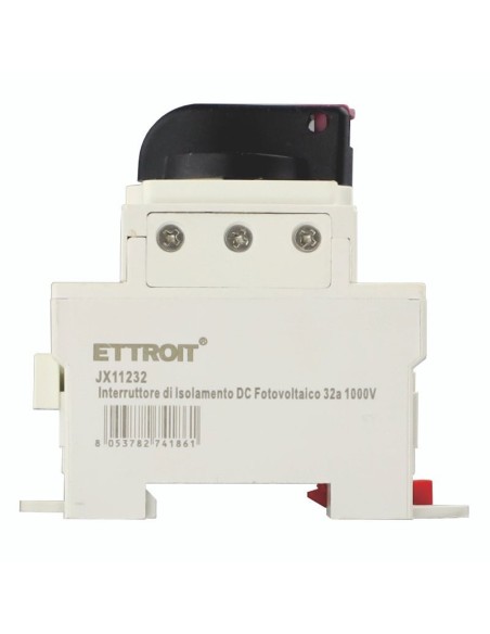 Interrupteur d'isolement DC pour photovoltaïque, 1000V, 32A - Ettroit JX11232