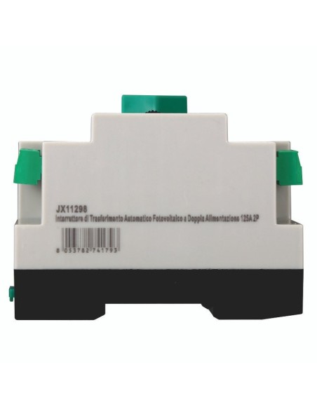 ATS automatische omschakelaar voor fotovoltaïsche panelen, dubbele voeding, 2P, 230Vac, 125A - Ettroit JX11298