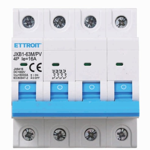 Disjoncteur photovoltaïque, 4P, 4...