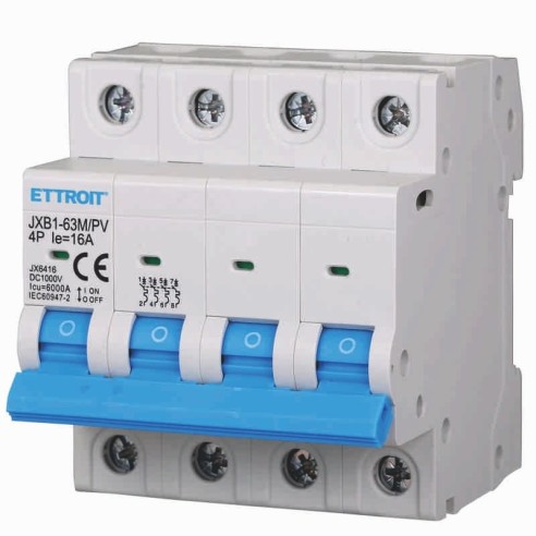 Disjoncteur photovoltaïque, 4P, 4...