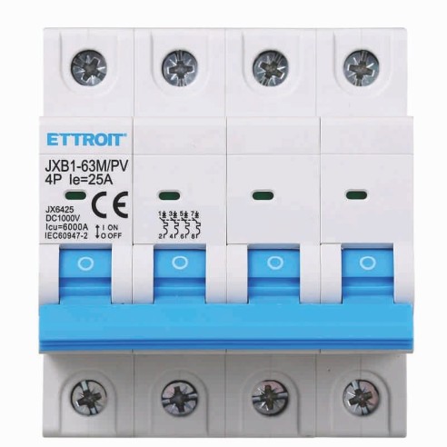 Disyuntor fotovoltaico, 4P, 4...