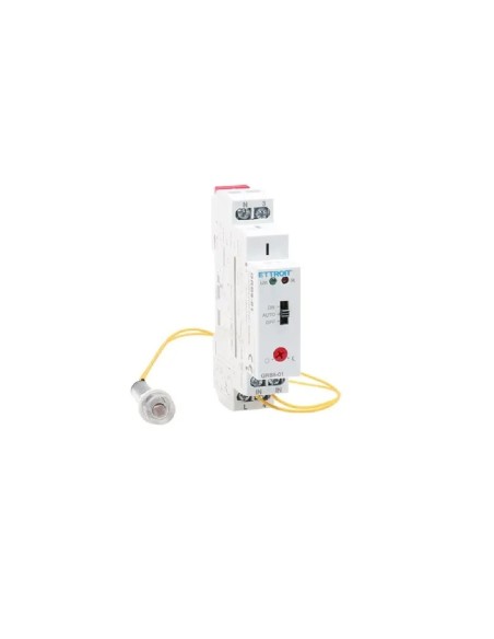 Twilight switch with photoelectric sensor,1 ~ 100 Lux, 220V, 16A, 1 NO contact - Ettroit JX18103