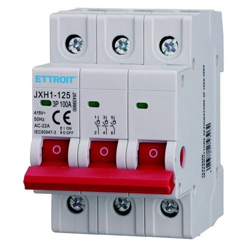 Sectionneur, 3P, 380Vac, 100A -...