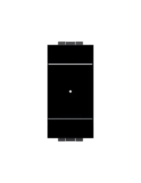 Módulo interruptor inteligente WiFi Tuya, serie Space, negro, compatible con la serie BTicino Living - Ettroit LNWF0801