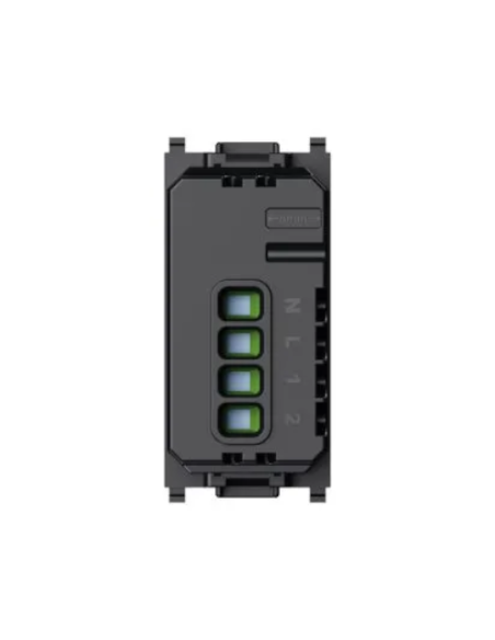 Módulo interruptor inteligente WiFi Tuya, serie Space, negro, compatible con la serie BTicino Living - Ettroit LNWF0801