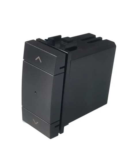 Módulo ZigBee Tuya de botón inteligente para subir y bajar, serie Space, negro, compatible BTicino Living - Ettroit LNZB1202