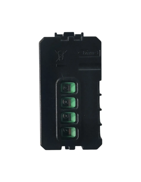 Módulo ZigBee Tuya de botón inteligente para subir y bajar, serie Space, negro, compatible BTicino Living - Ettroit LNZB1202