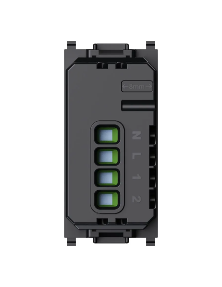 Modulo deviatore smart WiFi Tuya, serie Solar, bianco, compatibile con serie BTicino Matix - Ettroit MTWF0801