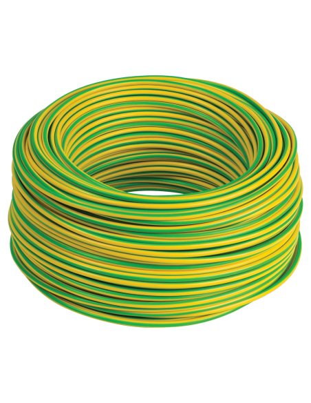 FS17 câble monoconducteur, section 1x2,5 mm², 450/750V, CPR, jaune-vert