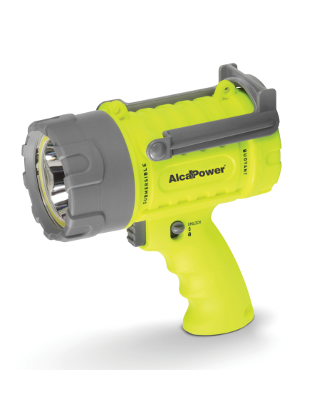 Linterna led regulable, led Cree XP-L, 5 modos de funcionamiento, 1400lm, IP67, con powerbank - Alcapower FL05