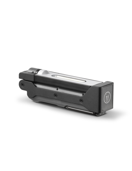 Lámpara de trabajo de aluminio con doble iluminación, regulable, con soporte magnético y gancho - Alcapower WL01