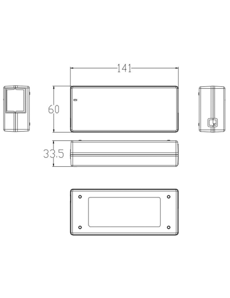 Caricabatterie 54,6V 2A per pacchi batteria Li-Ion 48V-13S, per monopattini e bici elettriche, 5,5x2,1mm - Alcapower LI48V2